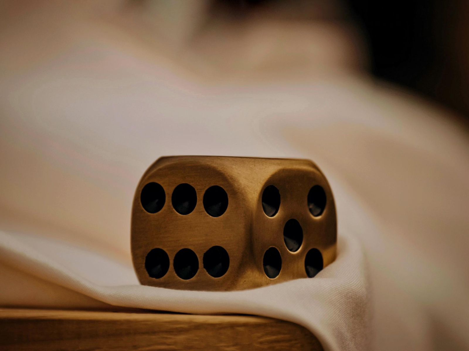The Luxe Dice – Brass Paperweight by Adore Decor