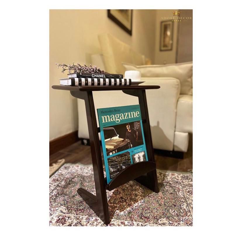 Luxe Wooden Magazine Holder & Coffee Table – Adore Decor